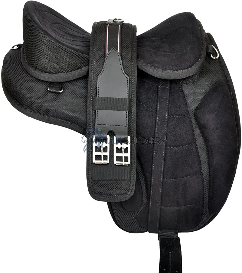 A H SADDLERY All Purpose Synthetic Treeless Freemax English Adult Horse Saddle