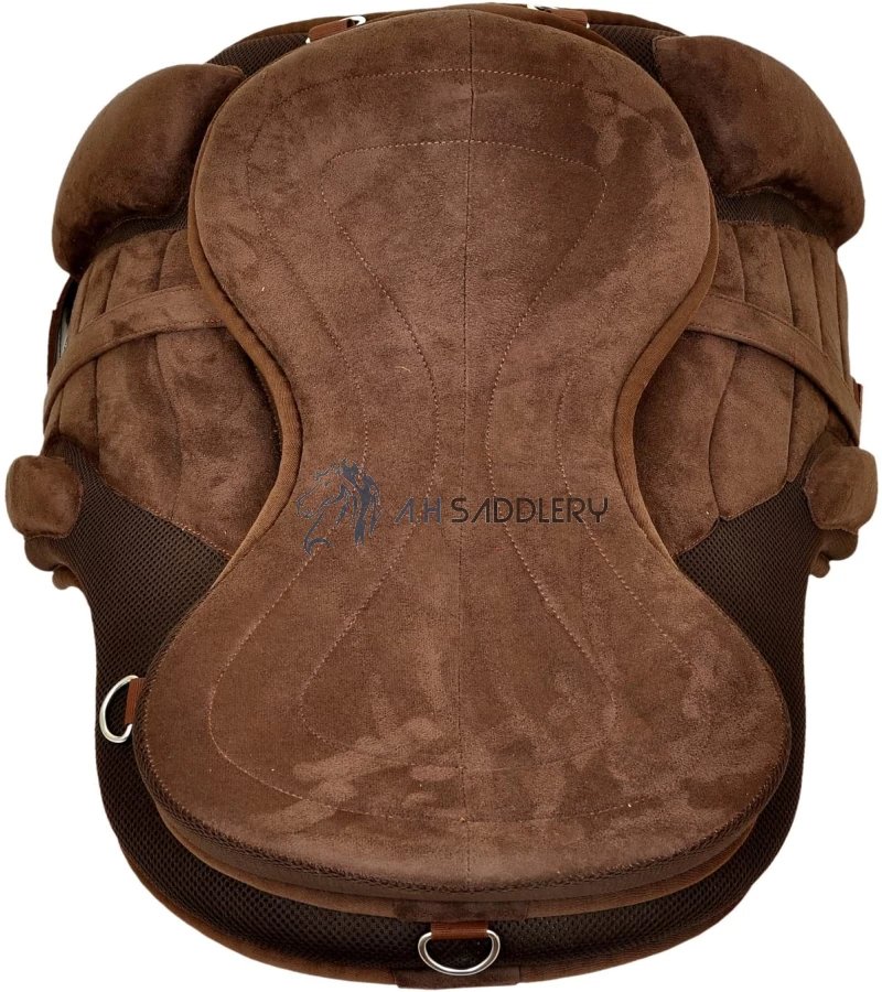 A H SADDLERY All Purpose Synthetic Treeless Freemax English Adult Horse Saddle