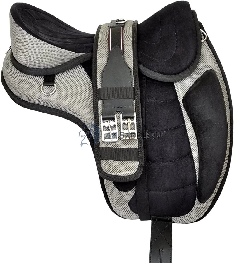 A H SADDLERY All Purpose Synthetic Treeless Freemax English Adult Horse Saddle