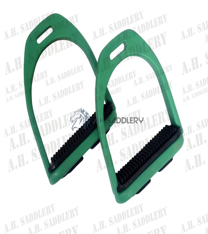 Premium Plastic Horse Stirrups with Black Treads – Style, Safety, and Performance