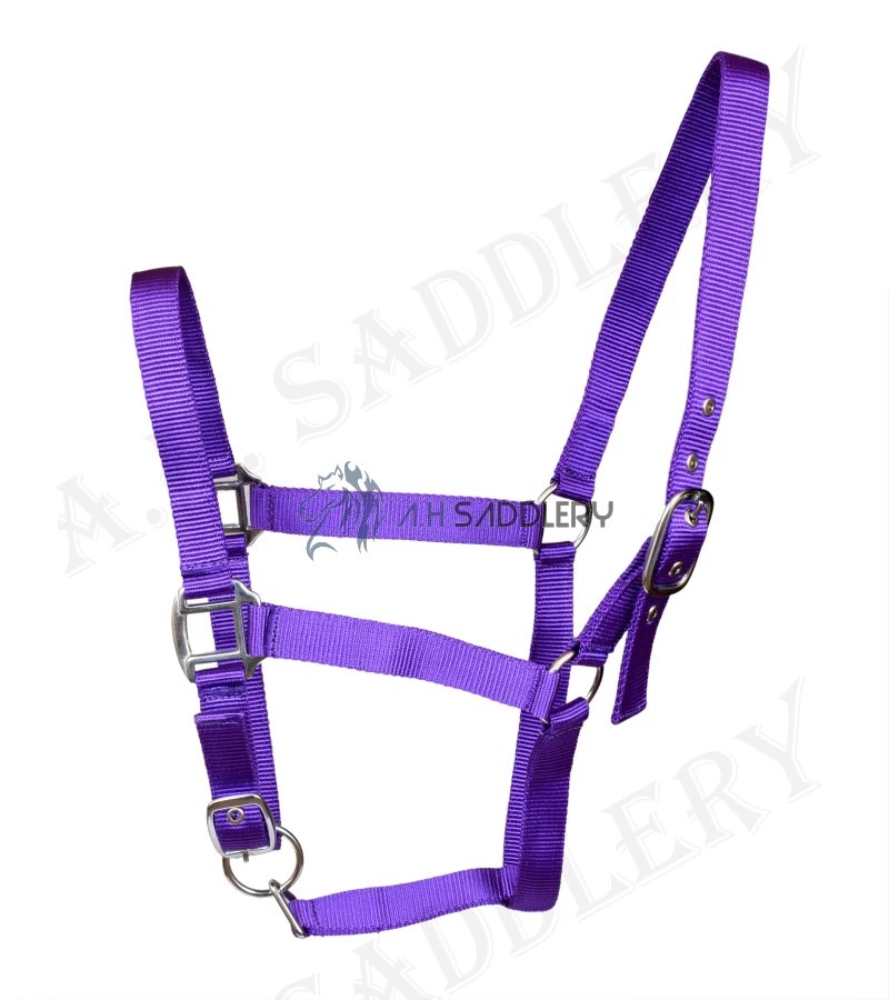 Premium Nylon Horse Halters for Training and Showmanship | Adjustable and Durable