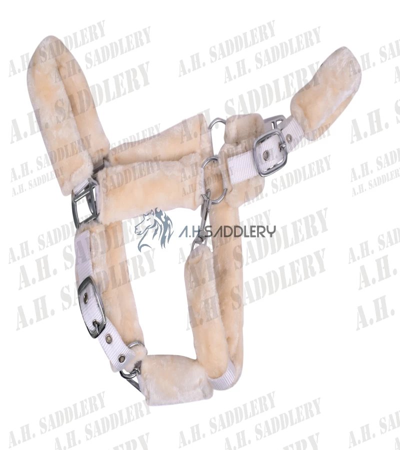 Premium Nylon Full Mink Horse Halters - Adjustable and Comfortable Equestrian Gear