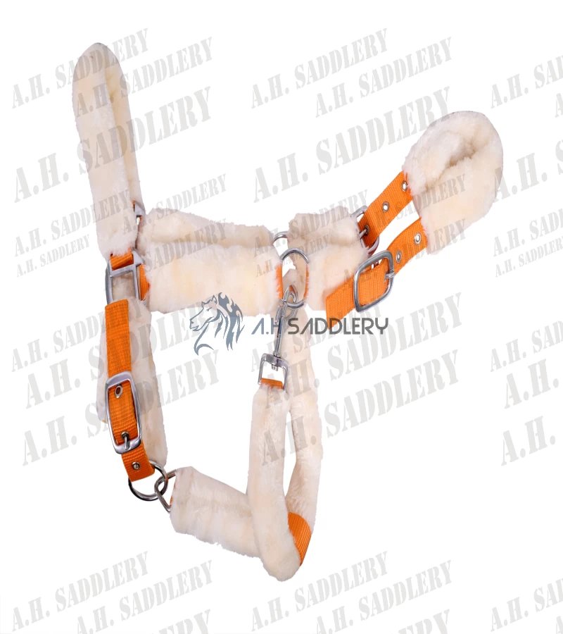 Premium Nylon Full Mink Horse Halters - Adjustable and Comfortable Equestrian Gear